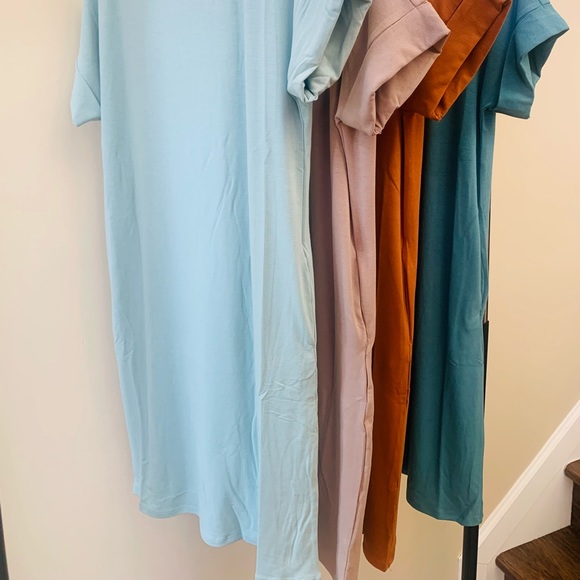 COPY - T Shirt Dress (sage) - Picture 2 of 3